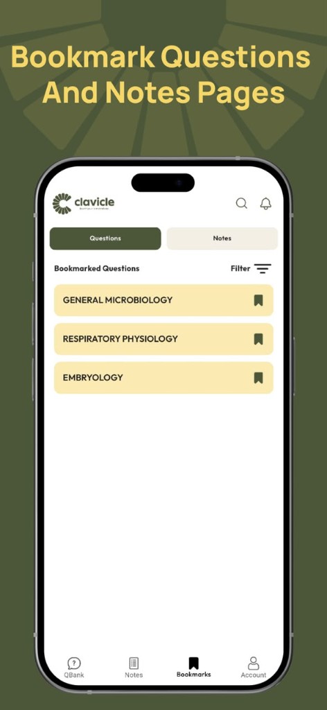 CLAVICLE bookmarks app preview